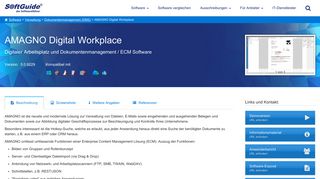 
                            11. Software: AMAGNO Digital Workplace - ECM Workflow - Softguide