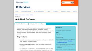 
                            9. Software: AutoDesk - Sheridan