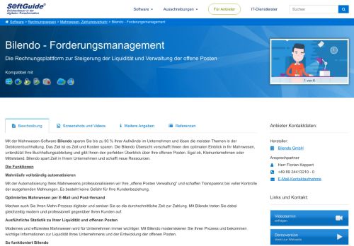 
                            11. Software: Bilendo - Forderungsmanagement - Mahnwesen Inkasso