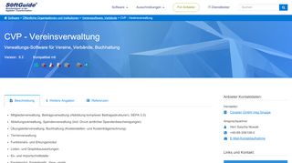 
                            7. Software: CVP - Vereinsverwaltung - Übungsleiterverwaltung - Softguide