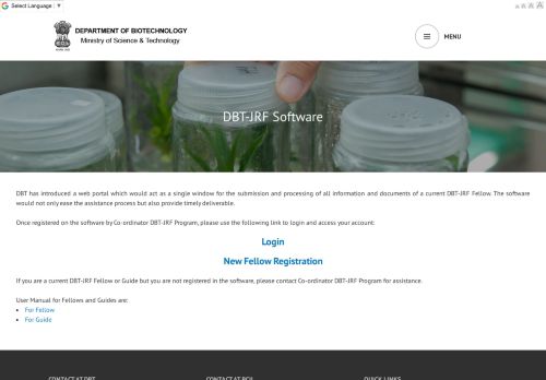 
                            11. Software | DBT-JRF Programme