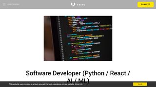 
                            8. Software Developer (AI/ML) - Vainu.io