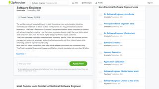 
                            8. Software Engineer Job in Tewksbury, MA at timetrade - ZipRecruiter