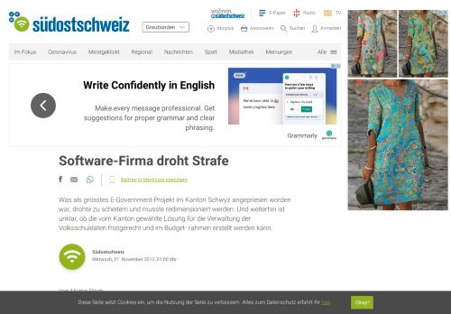 
                            10. Software-Firma droht Strafe | suedostschweiz.ch