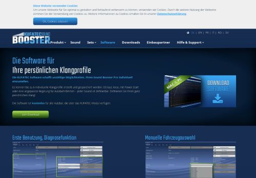 
                            5. Software für individuelle Klangprofile - Sound Booster Pro by KUFATEC
