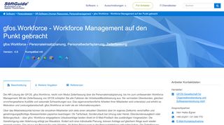 
                            8. Software: gfos.Workforce - Workforce Management auf den Punkt ...