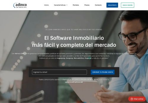 
                            7. Software Inmobiliario Adinco | El CRM más fácil del mercado