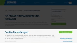 
                            7. Software installieren und updaten - Mittwald