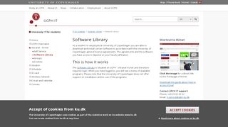 
                            4. Software Library – University of Copenhagen - KU-IT - Københavns ...