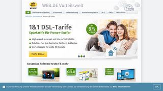 
                            2. Software & Mobile - WEB.DE Vorteilswelt