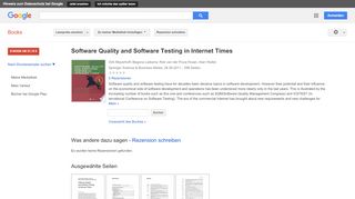 
                            10. Software Quality and Software Testing in Internet Times