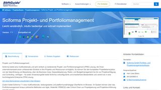 
                            4. Software: Sciforma Projekt- und Portfoliomanagement ... - SoftGuide