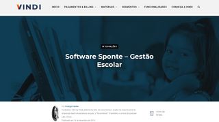 
                            8. Software Sponte - Gestão Escolar - Saiba mais no Blog Vindi