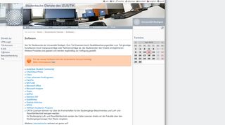 
                            9. Software | Studentische Dienste des IZUS/TIK | Universität Stuttgart