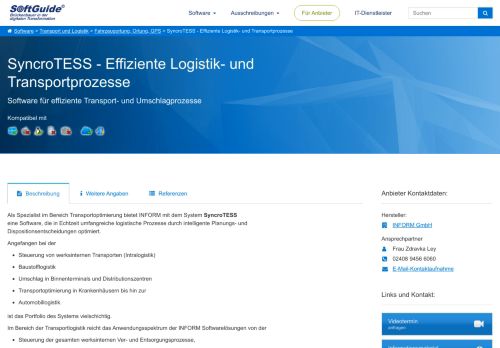 
                            4. Software: SyncroTESS - Effiziente Logistik- und Transportprozesse ...