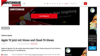 
                            11. Software-Update: Apple TV jetzt mit Vimeo und Cloud-TV-Shows ...