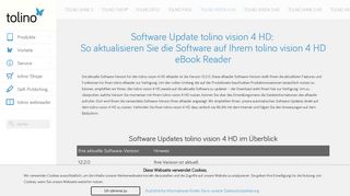 
                            2. Software Update tolino vision 4 HD - tolino Deutschland