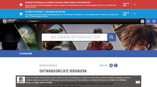 
                            1. Softwarekonflikte verhindern - Ubisoft Kundenservice - Ubisoft Support