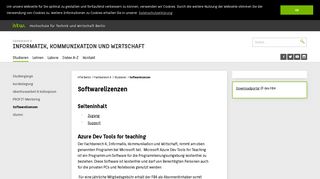 
                            1. Softwarelizenzen - Fachbereich 4 - HTW Berlin