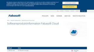 
                            10. Softwareproduktinformation Fabasoft Cloud | Fabasoft