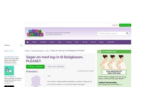 
                            1. Søger en med log-in til Boligbasen, PLEASE!! | Min-Mave.dk