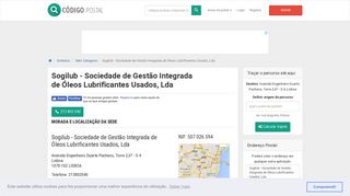 
                            10. Sogilub - Sociedade de Gestão Integrada de Óleos Lubrificantes ...