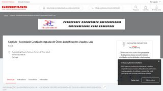 
                            9. Sogilub - Sociedade Gestão Integrada De Óleos Lubrificantes Usados ...