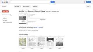 
                            9. Soil Survey, Fremont County, Iowa: With List of Literature Cited
