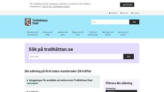 
                            2. Söksida - Trollhättans stad