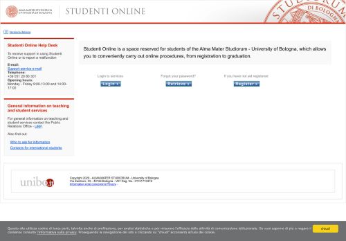 
                            1. SOL - Studenti Online - Unibo