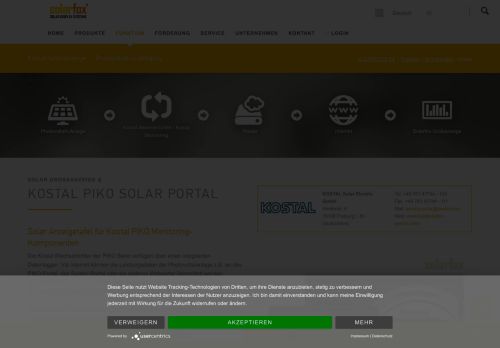
                            7. Solar-Display für Kostal Piko Wechselrichter - SOLARFOX®