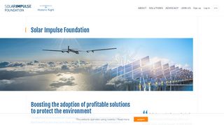 
                            12. Solar Impulse Foundation: 1000 profitable solutions for the ...