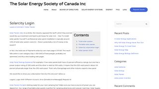 
                            8. Solarcity Login - The Solar Energy Society of Canada Inc