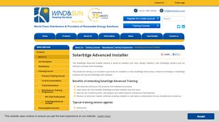 
                            13. SolarEdge Advanced Installer | Wind & Sun