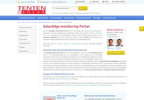 
                            5. SolarEdge monitoring Portal voor zonnepanelen | Tenten Solar