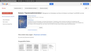
                            7. Solaris 7 Systemadministration: Management von Workstation und ... - Google Books-Ergebnisseite