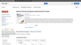 
                            7. Solaris 8 Advanced System Administrator's Guide - Google Books-Ergebnisseite