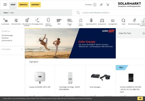 
                            1. Solarmarkt GmbH - Willkommen auf unserem Online-Shop