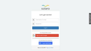 
                            9. SOLARO | Login