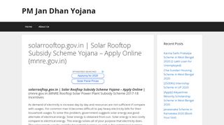 
                            2. solarrooftop.gov.in | Solar Rooftop Subsidy Scheme Yojana – Apply ...