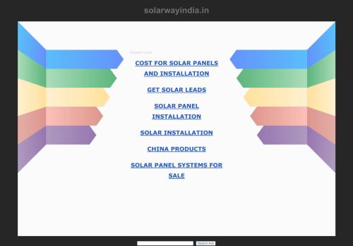 
                            1. Solarway Marketing India Pvt. Ltd.
