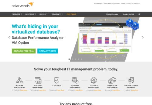 
                            5. SolarWinds: IT Management Software & Monitoring Tools