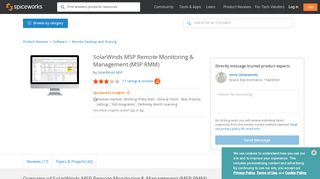 
                            10. SolarWinds MSP Remote Monitoring & Management (MSP RMM ...