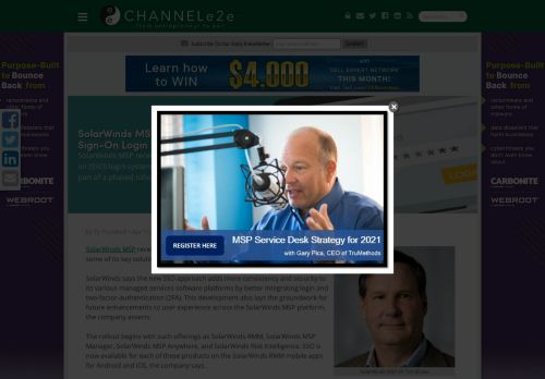 
                            13. SolarWinds MSP Rolls Out Single Sign-On Login System - ChannelE2E