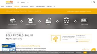
                            6. Solarworld Solar Monitoring mit Solar-Display - SOLARFOX®