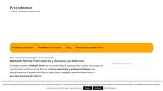 
                            6. Solbank Online Particulares y Acceso por Internet a su banca online
