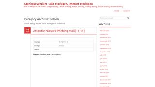 
                            9. Solcon storing? Actuele Solcon storingen en ... - Storingsoverzicht