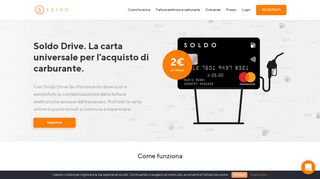 
                            3. Soldo Drive | Carta carburante per aziende e professionisti