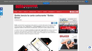 
                            9. Soldo lancia la carta carburante “Soldo Drive” - Auto Aziendali Magazine