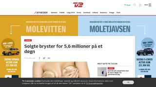 
                            9. Solgte bryster for 5,6 millioner på et døgn - TV 2